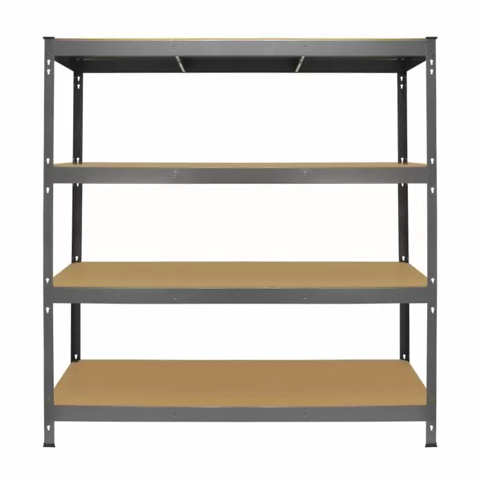 Monster Racking Q-Rax Heavy Duty Storage Shelving, 160cm W, 60cm D, Grey 4 Monster Racking Q-Rax Heavy Duty Storage Shelving, 160cm W, 60cm D, Grey - Image 2