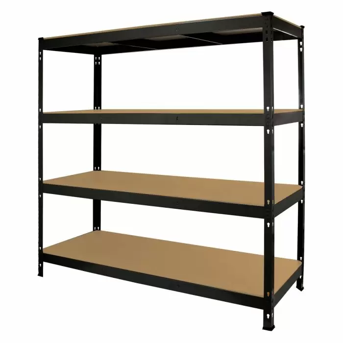 Monster Racking Q-Rax Heavy Duty Storage Shelving, 160cm W, 60cm D, Black 5 Monster Racking Q-Rax Heavy Duty Storage Shelving, 160cm W, 60cm D, Black - Image 3