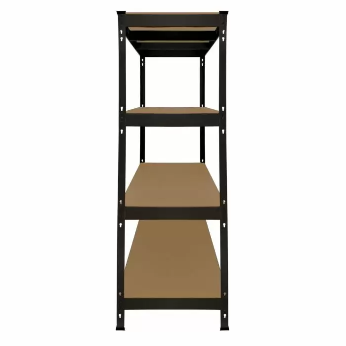 Monster Racking Q-Rax Heavy Duty Storage Shelving, 160cm W, 60cm D, Black 6 Monster Racking Q-Rax Heavy Duty Storage Shelving, 160cm W, 60cm D, Black - Image 4