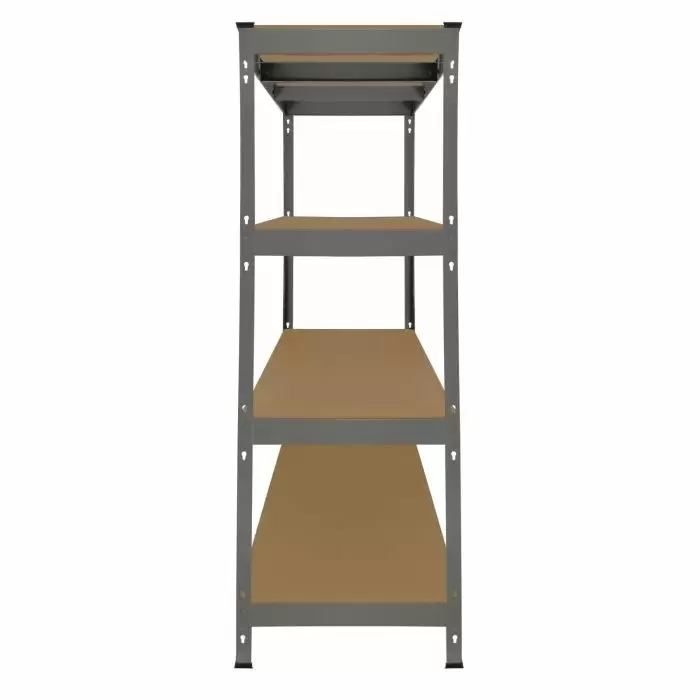 Monster Racking Q-Rax Heavy Duty Storage Shelving, 160cm W, 60cm D, Grey 6 Monster Racking Q-Rax Heavy Duty Storage Shelving, 160cm W, 60cm D, Grey - Image 4