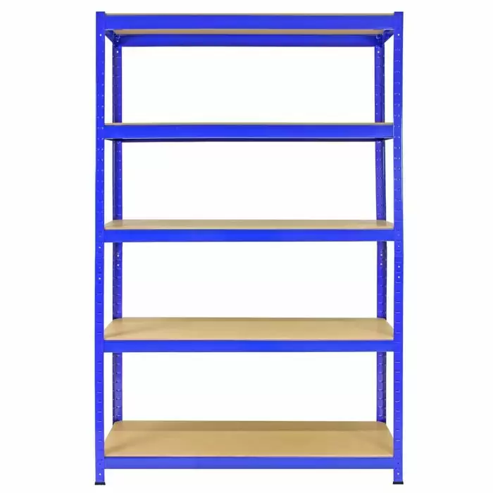 Monster Racking T-Rax Strong Storage Shelves, Blue, 120cm W, 45cm D 4 Monster Racking T-Rax Strong Storage Shelves, Blue, 120cm W, 45cm D - Image 2