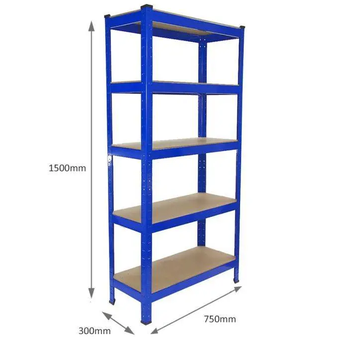 Monster Racking T-Rax Heavy Duty Shelving Units, Blue, 75cm W, 30cm D, Set Of 10 7 Monster Racking T-Rax Heavy Duty Shelving Units, Blue, 75cm W, 30cm D, Set Of 10 - Image 5