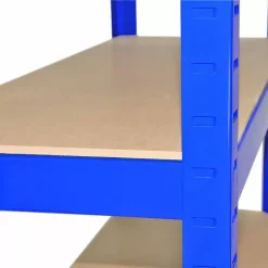 Monster Racking T-Rax Heavy Duty Shelving Units, Blue, 75cm W, 30cm D, Set Of 3 12 Monster Racking T-Rax Heavy Duty Shelving Units, Blue, 75cm W, 30cm D, Set Of 3 -Parasol Shop 10385 005 2 2 2nd.jpg.mst