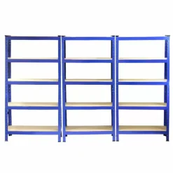 Monster Racking T-Rax Heavy Duty Shelving Units, Blue, 75cm W, 30cm D, Set Of 3 10 Monster Racking T-Rax Heavy Duty Shelving Units, Blue, 75cm W, 30cm D, Set Of 3 -Parasol Shop 10385 3 001 5 2nd.jpg.mst