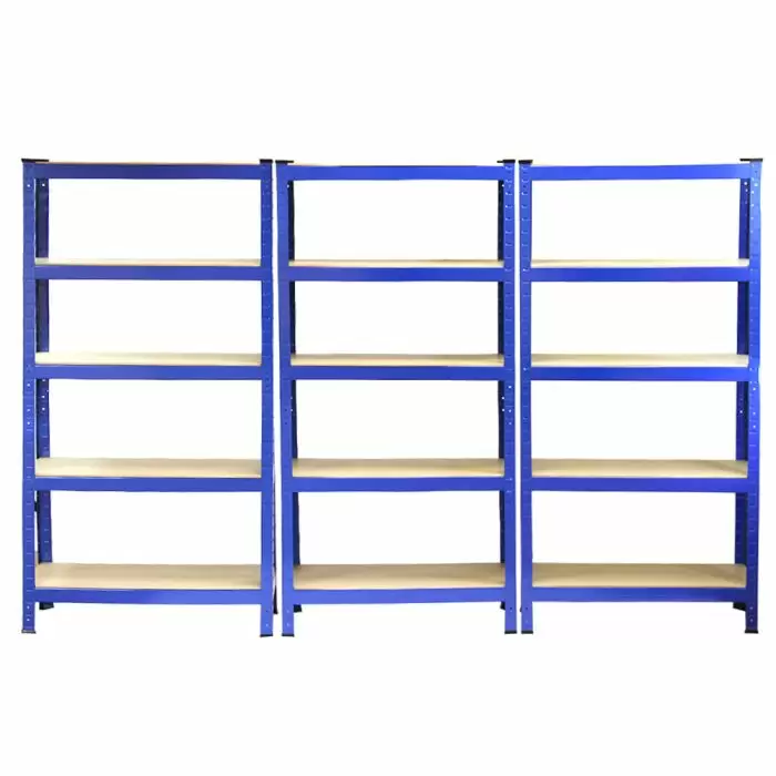 Monster Racking T-Rax Heavy Duty Shelving Units, Blue, 75cm W, 30cm D, Set Of 3 5 Monster Racking T-Rax Heavy Duty Shelving Units, Blue, 75cm W, 30cm D, Set Of 3 - Image 3