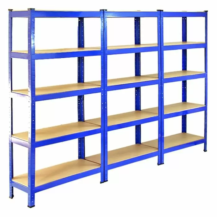 Monster Racking T-Rax Heavy Duty Shelving Units, Blue, 75cm W, 30cm D, Set Of 3 4 Monster Racking T-Rax Heavy Duty Shelving Units, Blue, 75cm W, 30cm D, Set Of 3 - Image 2