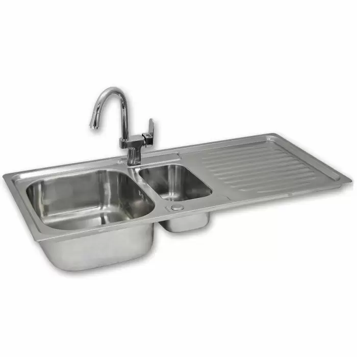 KuKoo Premium Stainless Steel Kitchen Sink & Confetti Tap 3 KuKoo Premium Stainless Steel Kitchen Sink & Confetti Tap