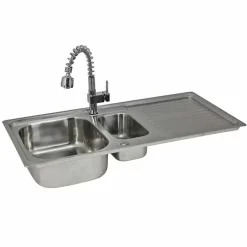 KuKoo Premium Stainless Steel Kitchen Sink & Padstow Tap