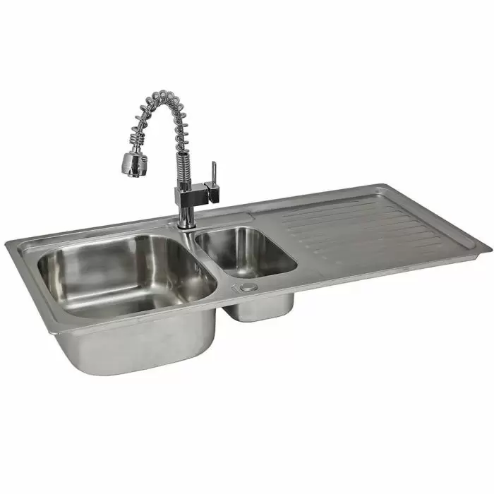 KuKoo Premium Stainless Steel Kitchen Sink & Padstow Tap 3 KuKoo Premium Stainless Steel Kitchen Sink & Padstow Tap