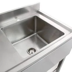 KuKoo Commercial Stainless Steel Sink - Left Hand Drainer -Parasol Shop 10634 006 2nd