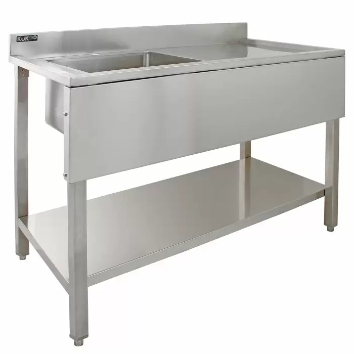 KuKoo Commercial Stainless Steel Sink - Right Hand Drainer 3 KuKoo Commercial Stainless Steel Sink - Right Hand Drainer