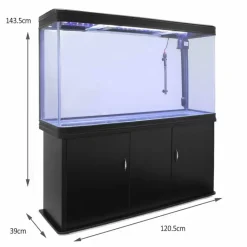 MonsterShop Aquarium Fish Tank & Cabinet With Complete Starter Kit - Black 12 MonsterShop Aquarium Fish Tank & Cabinet With Complete Starter Kit - Black -Parasol Shop 10638 010 1 2nd.jpg.mst