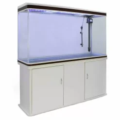 MonsterShop Aquarium Fish Tank & Cabinet - White
