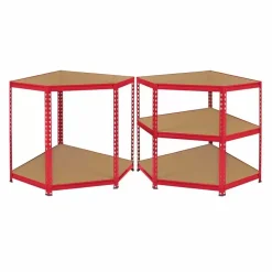 Monster Racking Z-Rax Corner Storage Shelf Unit, Red, 90cm Wide 10 Monster Racking Z-Rax Corner Storage Shelf Unit, Red, 90cm Wide -Parasol Shop 10682 003 2nd.jpg.mst