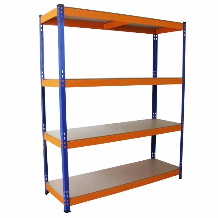 Monster Racking S-Rax Warehouse Storage Shelving, Blue/Orange, 150cm W, 50cm D 3 Monster Racking S-Rax Warehouse Storage Shelving, Blue/Orange, 150cm W, 50cm D