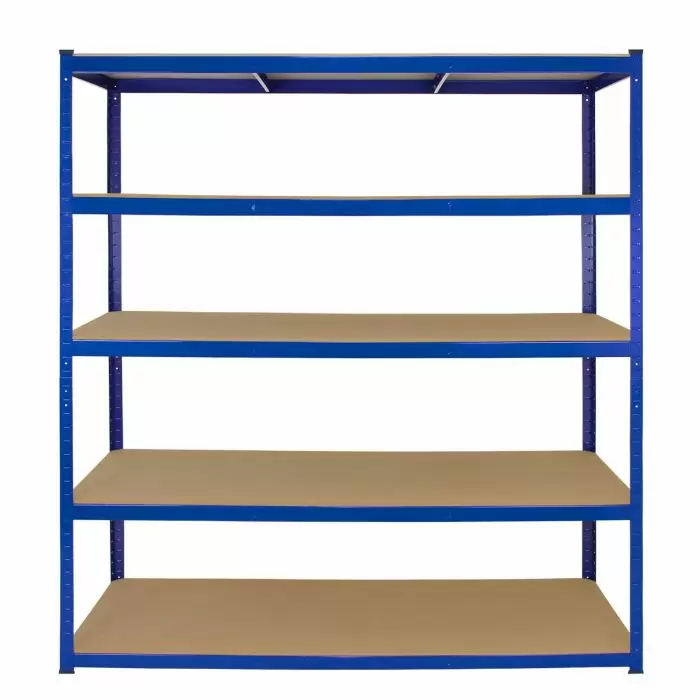 Monster Racking T-Rax Extra Wide Storage Shelves, Blue, 160cm W, 60cm D 4 Monster Racking T-Rax Extra Wide Storage Shelves, Blue, 160cm W, 60cm D - Image 2