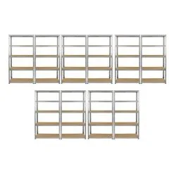 Monster Racking 10 X Galwix Galvanised Steel Shelves, 90cm Wide