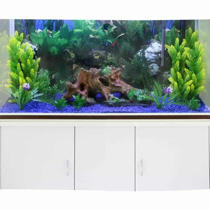 MonsterShop Aquarium Fish Tank & Cabinet With Complete Starter Kit - White 6 MonsterShop Aquarium Fish Tank & Cabinet With Complete Starter Kit - White - Image 4
