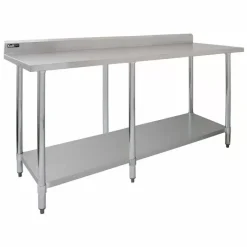 KuKoo Commercial Stainless Steel Catering Table - 7ft Wide