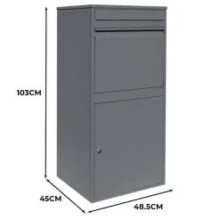 Monster Shop Grey Anti-Theft Parcel Post Box XL 12 Monster Shop Grey Anti-Theft Parcel Post Box XL -Parasol Shop 210559.5