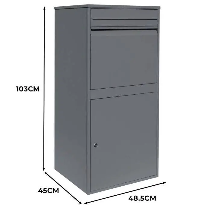 Monster Shop Grey Anti-Theft Parcel Post Box XL 7 Monster Shop Grey Anti-Theft Parcel Post Box XL - Image 5