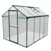 Monster Shop Polycarbonate Greenhouse 6ft X 8ft – Green 1 Monster Shop Polycarbonate Greenhouse 6ft X 8ft – Green -Parasol Shop 210615.1