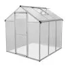Monster Shop Polycarbonate Greenhouse 6ft X 6ft– Silver 2 Monster Shop Polycarbonate Greenhouse 6ft X 6ft– Silver -Parasol Shop 210619.1