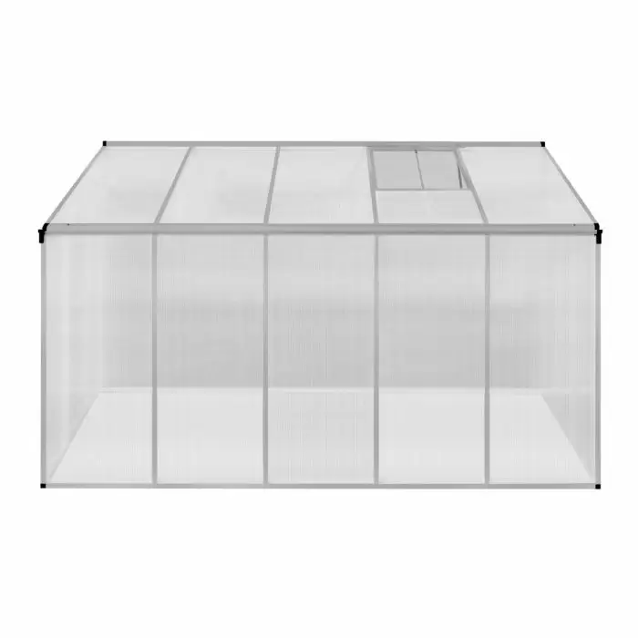 Monster Shop Polycarbonate Greenhouse 6ft X 10ft – Silver 6 Monster Shop Polycarbonate Greenhouse 6ft X 10ft – Silver - Image 4