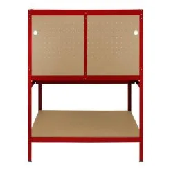 Monster Racking Workbench With Pegboard, Drawer & Light – Red -Parasol Shop 210795.4 2