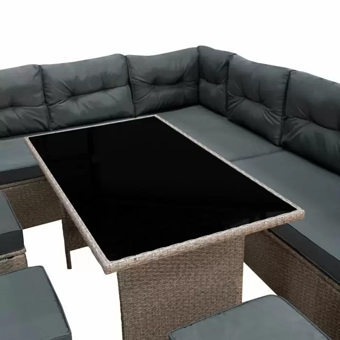 Jardi Rattan Corner Set - Grey 7 Jardi Rattan Corner Set - Grey - Image 5