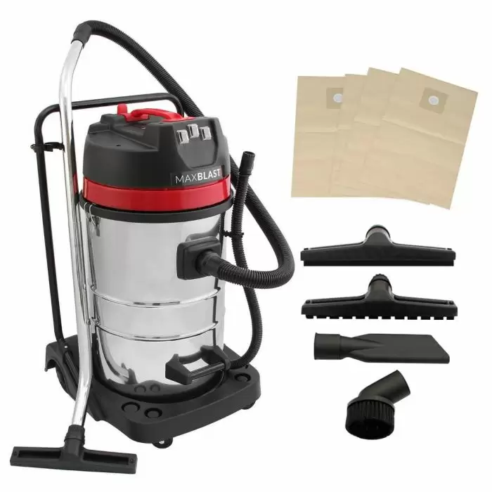 Yavolo 80L Industrial Vacuum, 4 Attachments & 4 Hoover Bags 3 Yavolo 80L Industrial Vacuum, 4 Attachments & 4 Hoover Bags