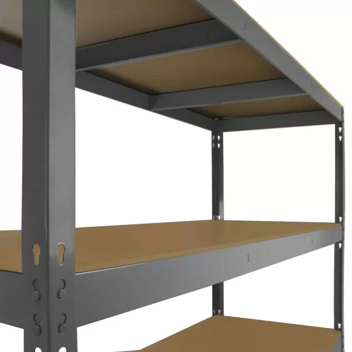 Monster Racking Q-Rax Heavy Duty Storage Shelving, 160cm W, 60cm D, Grey 7 Monster Racking Q-Rax Heavy Duty Storage Shelving, 160cm W, 60cm D, Grey - Image 5