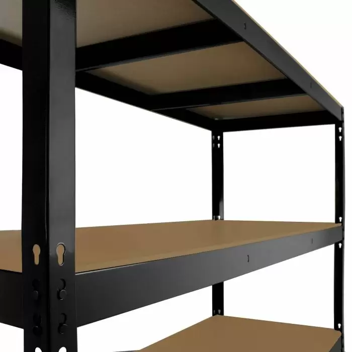 Monster Racking Q-Rax Heavy Duty Storage Shelving, 160cm W, 60cm D, Black 7 Monster Racking Q-Rax Heavy Duty Storage Shelving, 160cm W, 60cm D, Black - Image 5