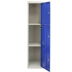 MonsterShop Metal Storage Lockers - Three Doors, Blue 11 MonsterShop Metal Storage Lockers - Three Doors, Blue -Parasol Shop 23461 004 2nd