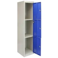 MonsterShop Metal Storage Lockers - Three Doors, Blue 12 MonsterShop Metal Storage Lockers - Three Doors, Blue -Parasol Shop 23461 005 2nd