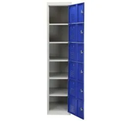 MonsterShop 3 X Metal Storage Lockers - Six Doors, Blue 13 MonsterShop 3 X Metal Storage Lockers - Six Doors, Blue -Parasol Shop 23465 004 1 2nd