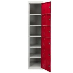 MonsterShop Metal Storage Lockers - Six Doors, Red 11 MonsterShop Metal Storage Lockers - Six Doors, Red -Parasol Shop 23466 004 2nd