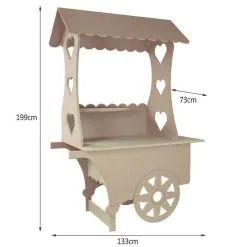 MonsterShop KuKoo Candy Cart Wedding Sweet Stall -Parasol Shop 23494 005 1 2 2nd