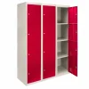 MonsterShop 3 X Metal Storage Lockers - Four Doors, Red - Flatpack 1 MonsterShop 3 X Metal Storage Lockers - Four Doors, Red - Flatpack -Parasol Shop 23654 001 1 1 2nd.jpg.mst