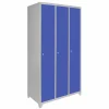 MonsterShop Metal Storage Lockers - Three Doors Wide, Blue -Parasol Shop 23986 3 door wide blue 2nd.jpg.mst