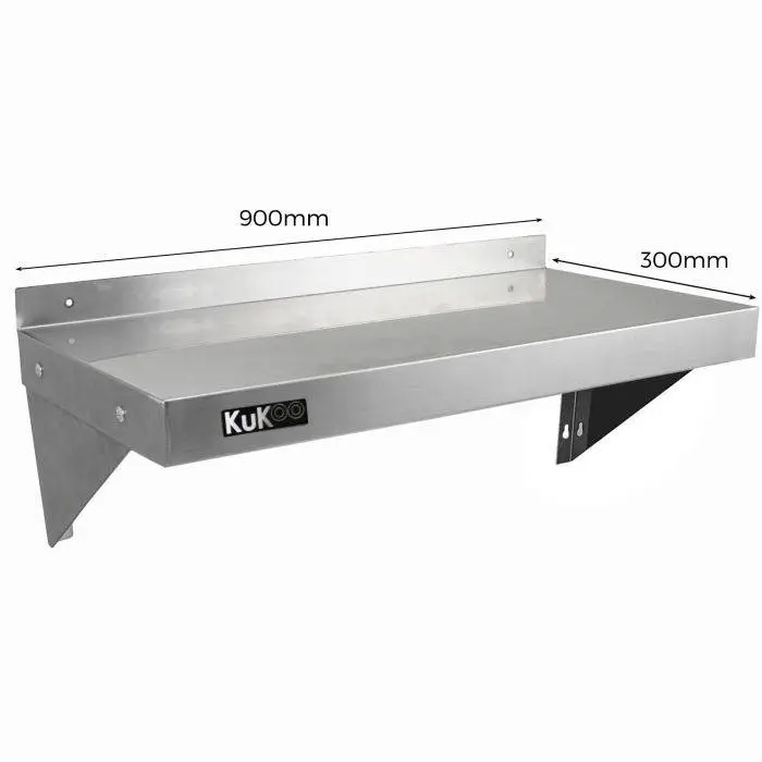 2 X KuKoo Stainless Steel Shelves 900mm X 300mm 6 2 X KuKoo Stainless Steel Shelves 900mm X 300mm - Image 4