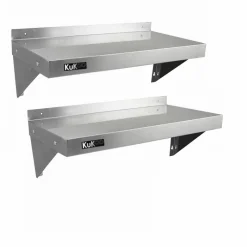 2 X KuKoo Stainless Steel Shelves 900mm X 300mm