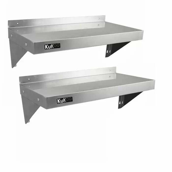 2 X KuKoo Stainless Steel Shelves 900mm X 300mm 3 2 X KuKoo Stainless Steel Shelves 900mm X 300mm