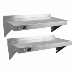 2 X KuKoo Stainless Steel Shelves 1000mm X 300mm