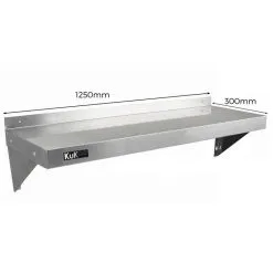 2 X KuKoo Stainless Steel Shelves 1250mm X 300mm 10 2 X KuKoo Stainless Steel Shelves 1250mm X 300mm -Parasol Shop 24151 002 2nd