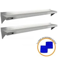 2 X KuKoo Stainless Steel Shelves 1940mm X 300mm 13 2 X KuKoo Stainless Steel Shelves 1940mm X 300mm -Parasol Shop 24154 001 new 2nd