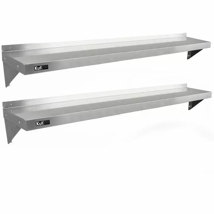 2 X KuKoo Stainless Steel Shelves 1940mm X 300mm 3 2 X KuKoo Stainless Steel Shelves 1940mm X 300mm