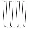 SKISKI 4 X 28" Hairpin Steel Table Furniture Legs 1 SKISKI 4 X 28" Hairpin Steel Table Furniture Legs -Parasol Shop 24179 black 28 2 prong 003 1 2 2nd