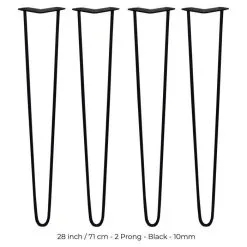 SKISKI 4 X 28" Hairpin Steel Table Furniture Legs