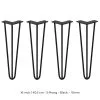 SKISKI 4 X 16" Hairpin Steel Table Furniture Legs 2 SKISKI 4 X 16" Hairpin Steel Table Furniture Legs -Parasol Shop 24189 black 16 3 prong 003 4 2nd